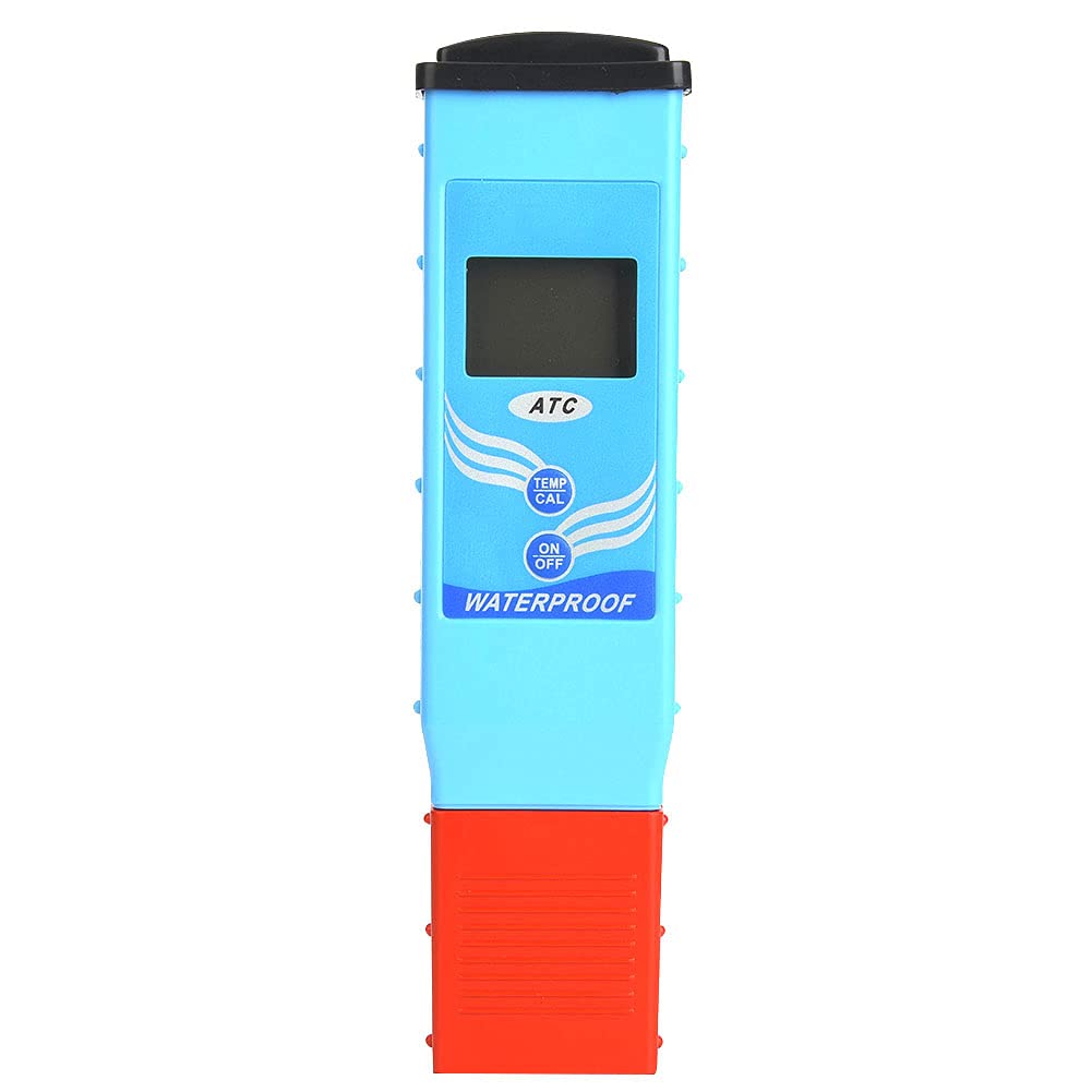 PH miernik, cyfrowy wodoodporny tester PH/temperatury Test jakości wody z dwupoziomowym wyświetlaczem LCD do wody pitnej, hydroponiki, roślin, akwarium i basenu