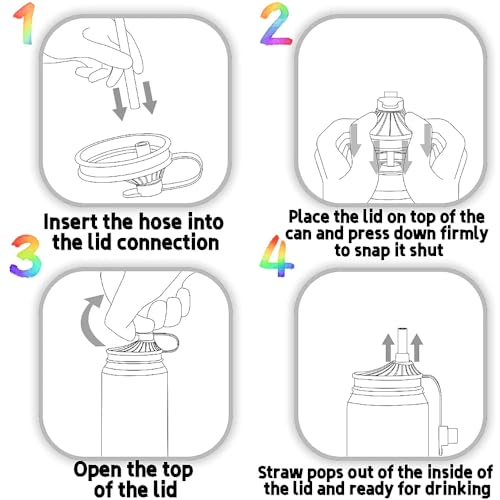 30% Off 6-Pack Silicone Soda Can Lids with Straw