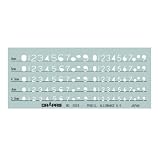 ドラパス テンプレート E824 数字定規 31824