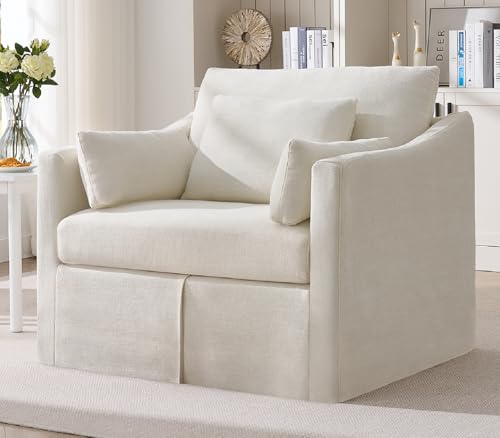 ONBRILL Oversized Accent Chair, 42 Inch Wide Slipcovered...