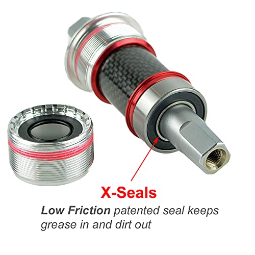 Omni Racer Worlds Lightest Jis Square Taper Bottom Bracket- English (68X110.5Mm) #TOP3