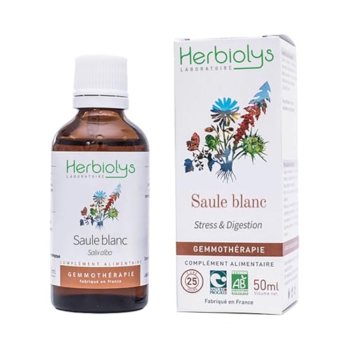 Herbiolys | Macérat de bourgeons Bio | Saule blanc (Salix alba) | Stress & Digestion | Gemmothérapie Bio | 50 ml