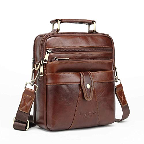 Men's Genuine Leather Messenger Shoulder Bag Handbag CrossBody Briefcase2