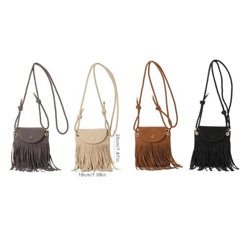 Trendy Leather Shoulder Bag With Tassels For Women Crossbody Satchel Fashionable Autumn And Winter2