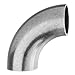 USA Sealing Sanitary Fitting - 304 Stainless Steel Dull - Butt Weld - Short 90? Elbow - 4" Tube OD