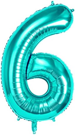 40" Giant Rainbow Helium Foil Number Balloons Self Inflating 0-9, Large Number 2 Balloon Gradient for Girls Boys Birthday Party Decorations/Anniversary Supplies - Number 2