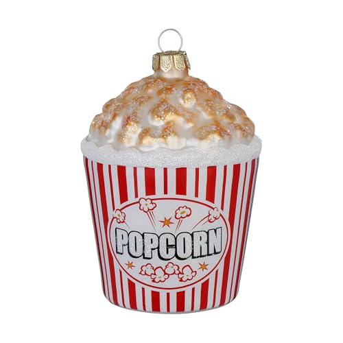 Christbaumschmuck Glas 9,6cm - Popcornbecher Figur zum Aufhängen -...