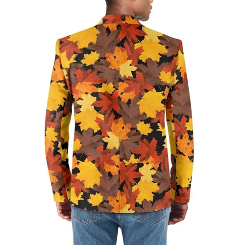 Binienty Graphic Print Men's Sports Suit Jacket One Button Business Casual Blazer Party Jackets4