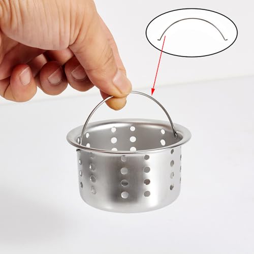 Gancho para colador de fregadero de cocina, acero inoxidable, 4 unidades miniatura 6