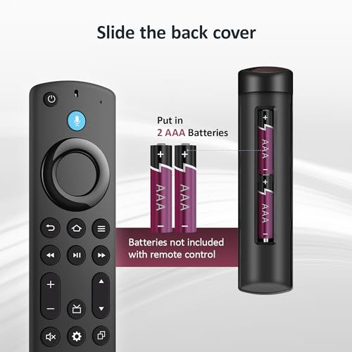 Image of Voice FireStick Remote Fit for All Firesmart TV Cube /Stick(2nd /3rd Gen), Compatible with 4K Max /4K (1st /2nd Gen), Stick (2nd /3rd Gen) /Stick Lite /HD, Omni Mini-LED Series, TCL Smart TV