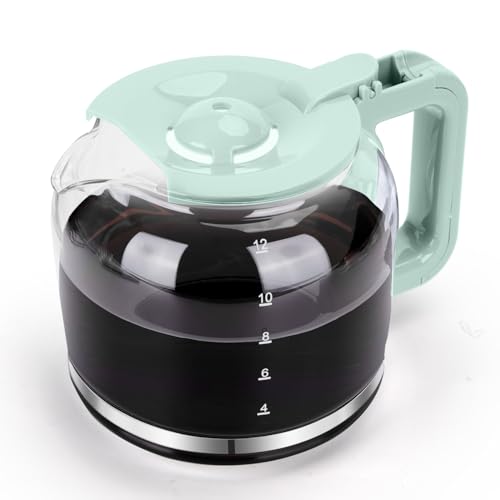 Image of 12-Cup Replacement Glass Carafe for Taylor Swoden Coffee Maker Models B30202A3C, Green