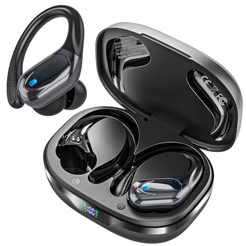 HAOYUYAN Wireless Earbuds, Sports Bluetooth Ear Buds Headphones Black