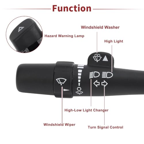 Commodo d'éclairage robuste pour Cadillac Escalade EXT interrupteur de colonne 15849313