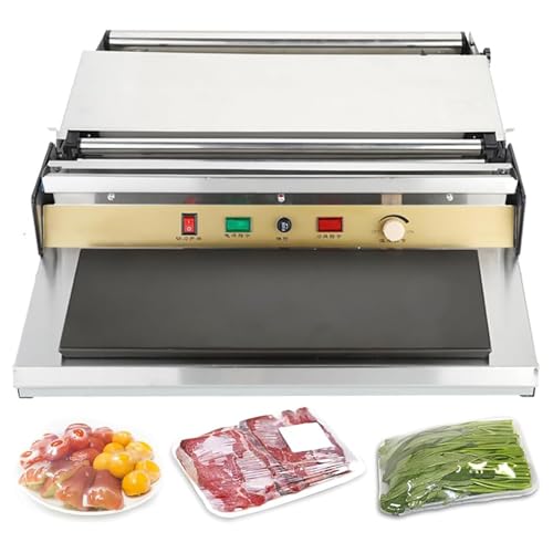 Máquina de envoltura manual de película adhesiva para conservación de alimentos, corte a alta temperatura para productos frescos y envasado