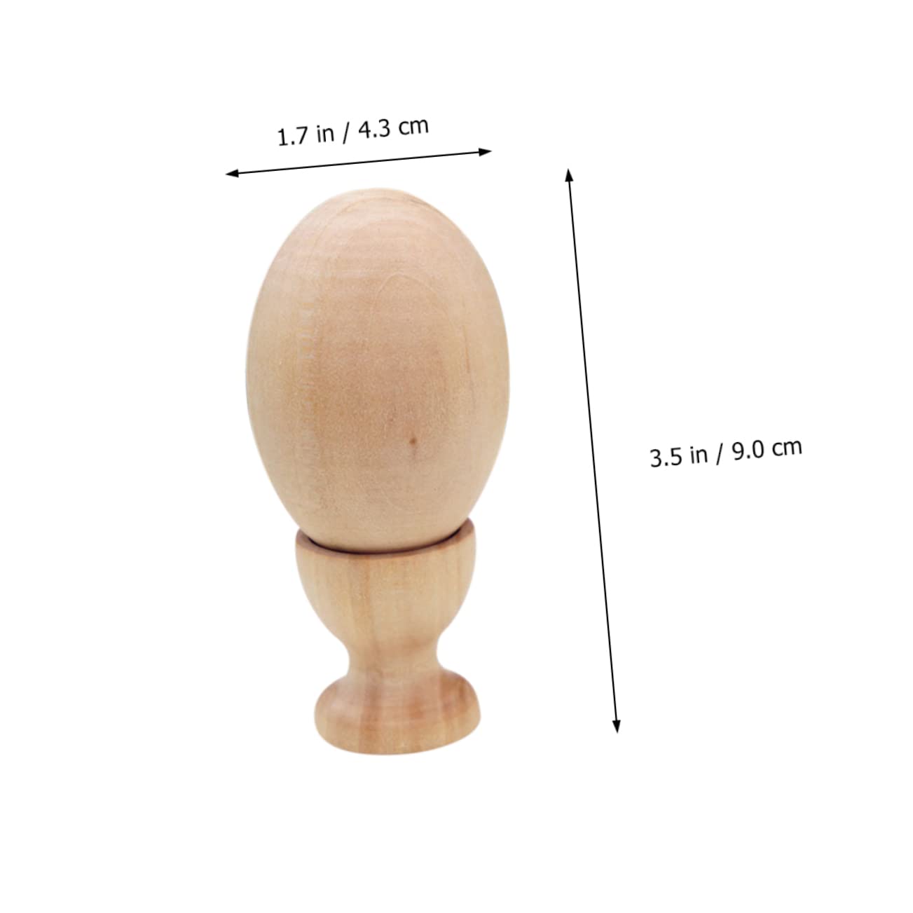 TOYANDONA 14sätze Holz Ostereier Mit Ständern Unbemalte Holz-eier Für Kreative Projekte Für Bastelarbeiten Zu Ostern Und Mehr