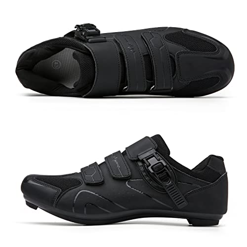 Vicogn 568 Mens Womens Cycling Shoes Compatible With Peloton Indoor Bicycle Pedals Clip In Road Bike Shoes Pre-Installed thumb #2