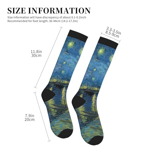 Image of Compression Socks for Women Men Circulation Graduated Supports Socks for Running Travel Nurse Athletic Sports
