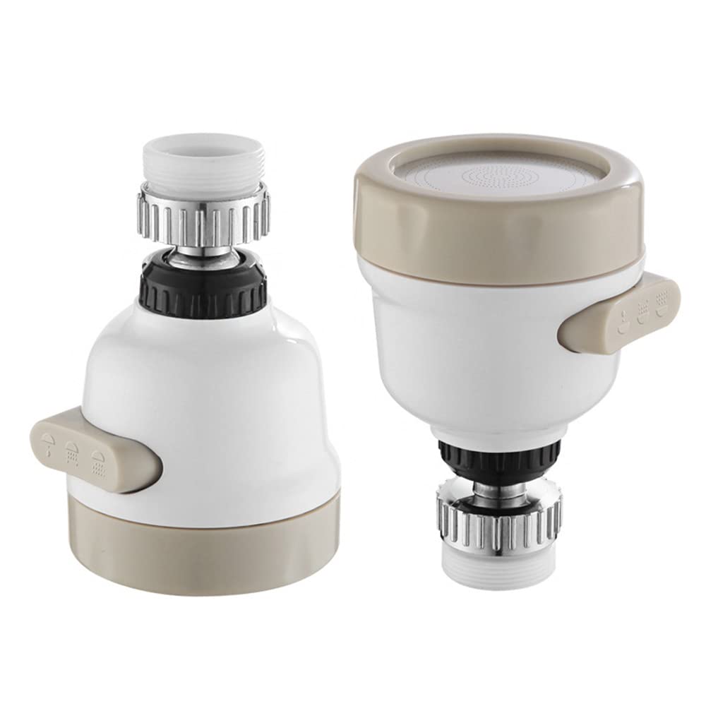 Cenpek 2 Pack Kitchen Faucet Sprayer Head Water Faucet Saver Tap Rotatable 360 Degrees Nozzle Filter Adapter