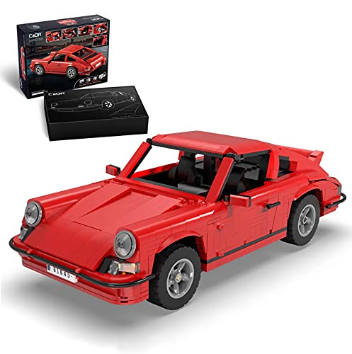 WANCHENG CADA C61045W Technik Master Retro Porsche 911 Sportwagen, 1429 Teile Rennwagen Konstruktionsspielzeug…