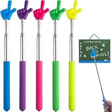 Pointer Finger Stick, 5 Pcs Teacher Pointer Stick Retractable Hand Pointer Stick for School Reading Classroom Presentations