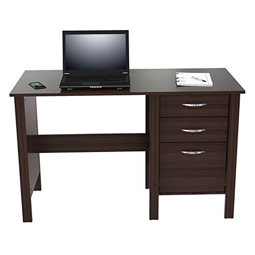 Inval America Writing Desk With 3 Drawers, Espresso Wengue #TOP9