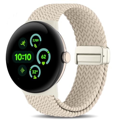 Folavii ���C�ґg�i�C���� Google Pixel Watch 3 41mm�o���h/Google Pixel 2/Google Pixel Watch�o���h ���f�B�[�X �����Y ���߉\ �L�k�� �X�|�[�c�X�g���b�v ���X�g�o���h, ��΂Ȃ�