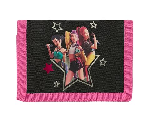 K-Pop Demon Hunters - Energy - Cartera Billetera con Cabecera, Cartera Billetera, Monedero, Cómoda y Versátil, Resistencia, 12.5x9.5 cm