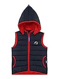  Finkid Jungen Kid\'s Vanuli KunstfaserwesteBlau/Rot 110/120