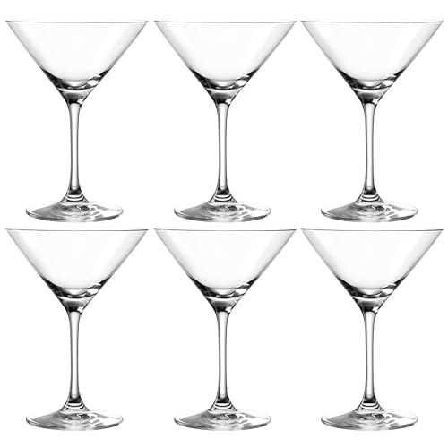 Leonardo Ciao+ Cocktail-Schalen, Cocktail-Glas mit Stiel, spülmaschinenfeste Cocktail-Kelche, 6er Set, 200 ml, 061455