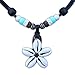 Produktbild HANA LIMA ® Muschelkette Surferkette Blumenkette Lederkette Halskette Damen Surferhalskette