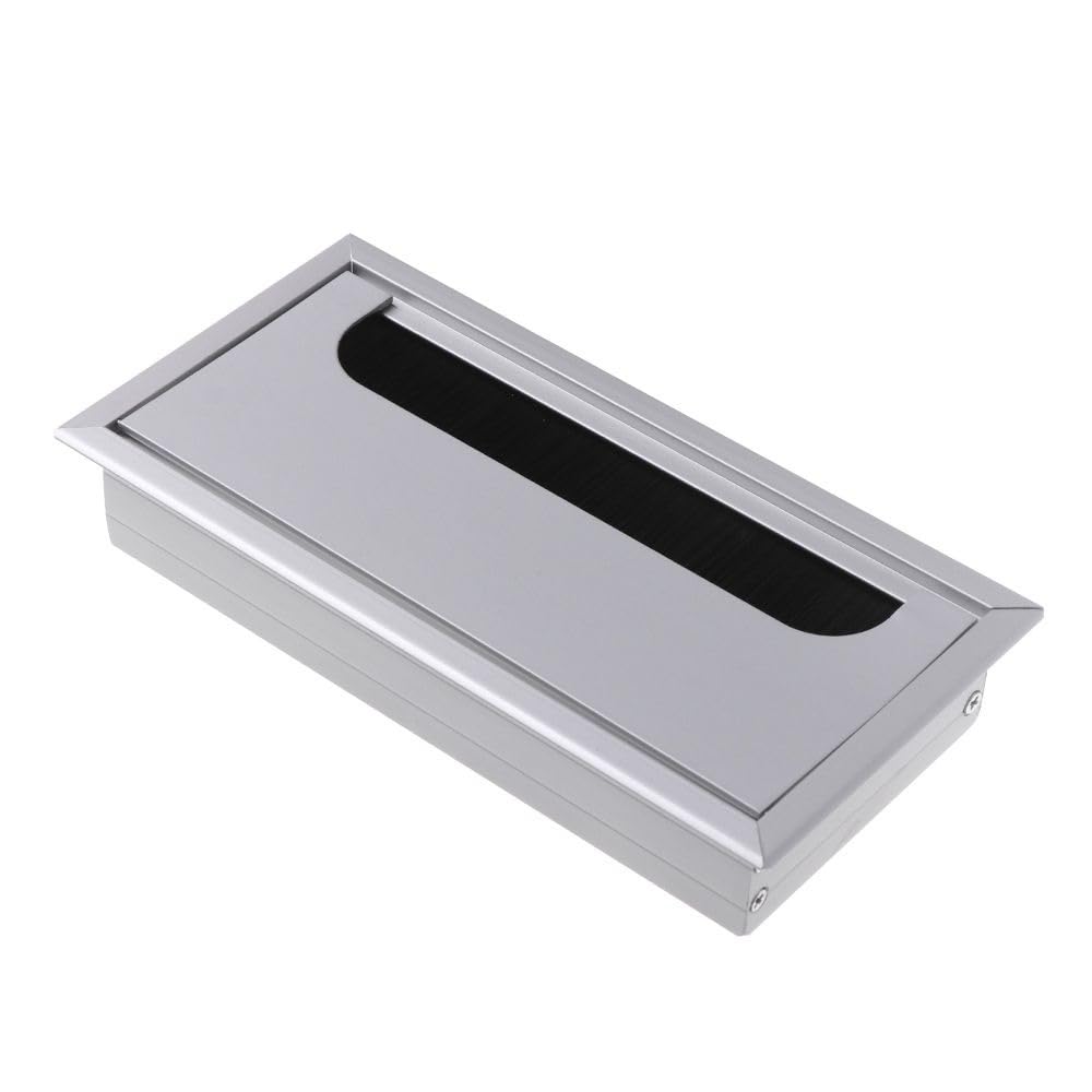 Schreibtisch-Kabeltüllen, Desktop-Lochabdeckung 80 x 80/160/275 mm Aluminiumbefestigung