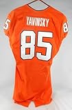 2017 Virginia Cavaliers Andrew Yavinsky #85 Game Used Orange Jersey Hoos P 42 8 - College Game Used