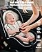 Boryokun Infant Car Seat Insert, Reversible Baby Carseat Cushion 2-in-1 for Newborns Toddlers Head & Body Support Pad for Carseats, Strollers, Swings, Bouncers