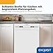 Exquisit Geschirrspüler | 9 Maßgedecke, Energieeffizienzklasse E, 49 dB(A) | schmal, kompakt, 7 Programme, Eco, Intensiv, Kurz, Extra-Trocknung, Startzeitverzögerung | GSP59309-030E weiss