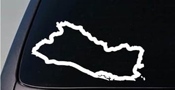 EZ-STIK EL Salvador Country Sticker Truck car Window Laptop Vinyl Decal 6" Sticker JdmC290