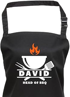 Personalised BBQ Apron, Head of BBQ Apron, Custom Barbecue Apron, Fathers Day Gift for Dad, Mens Birthday Gift For Him, For Husband, Fathers Day Apron