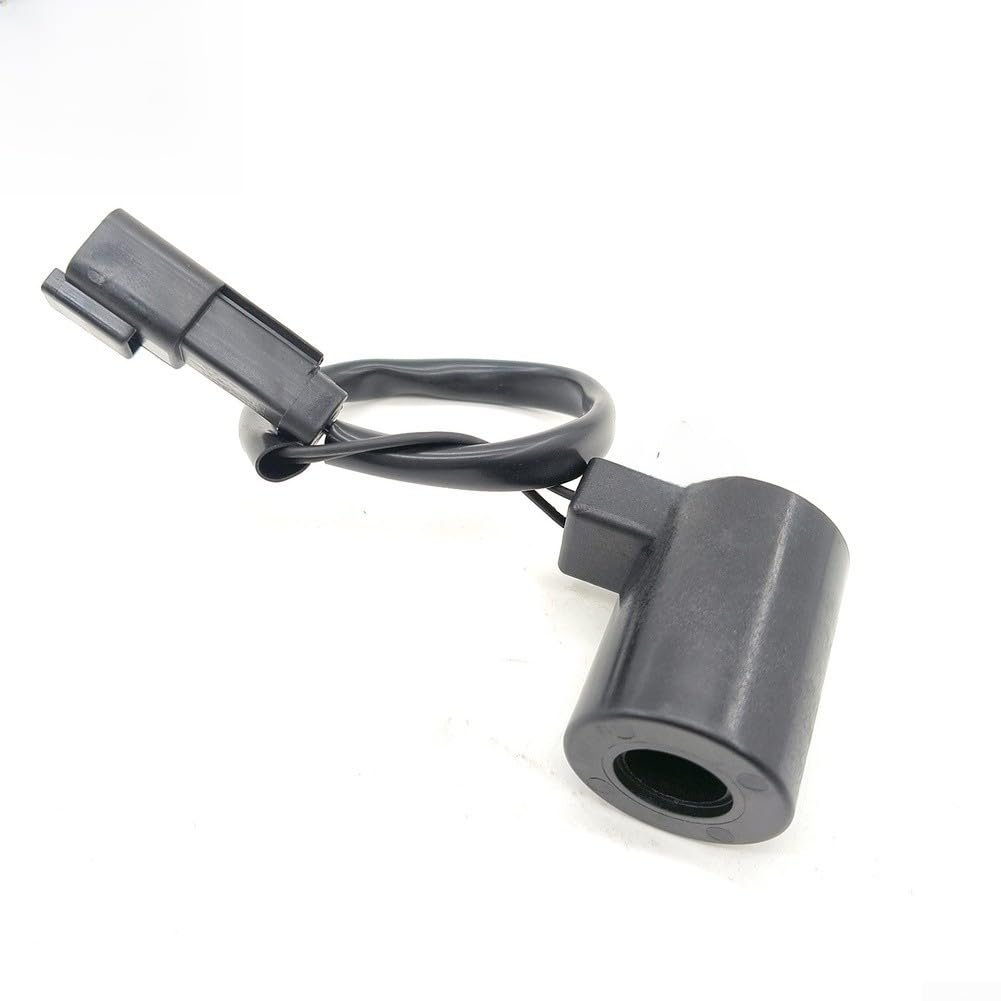 Válvula solenoide para rotación de excavadora Zax60 para bobina de bloqueo de seguridad piloto 12v carcasa de metal tamaño estándar 45mm longitud pieza de repuesto resistente para funcionamiento