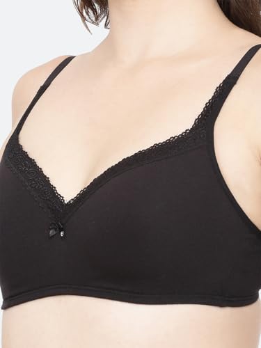 Image of Enamor Smoothening Women's Cotton Everyday Balconette T-Shirt Bra - All Day Comfort, Full Support, Padded, Wirefree, Medium-Coverage - A017