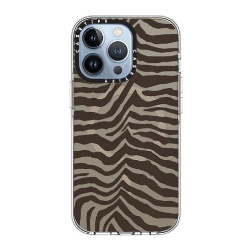 CASETiFY Clear iPhone 13 Pro Case [Not Yellowing / 6.6 ft. 3X Military Grade Drop Protection/Compatible with Magsafe] - Zebra-Brown - Clear by CASETiFY - Used condition - Image 2