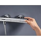 GROHE Precision Get - Thermostatic Shower Mixer - Wall Mounted - Ergonomically Shaped Metal Handles - Safety Button at 38°C - Temperature Limiter at 43°C - EcoButton - Water Saving - Chrome - 34773000 - Image 8