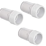 Hayward SPX1091Z4 Hose Male Smooth Adapter Replacement Automatic Skimmers and Filters (Pack of 3)