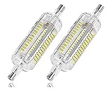 CTKcom R7S Silicone 5W 78mm LED Bulbs(2 Pack) - J78mm Double Ended R7S SMD 2835 LED Light Bulb Cool White 6000K,R7S Flood Lights Quartz Tube Lamps Energy Saving Replace Halogen Light,AC110V,2 Pack