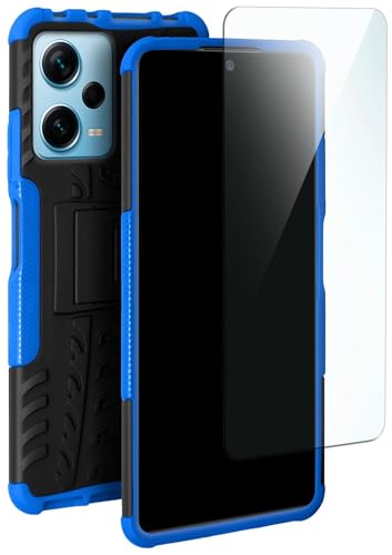 Coque Xiaomi Redmi Note 12 Pro+ 5G moex bleu noir avec film blindé