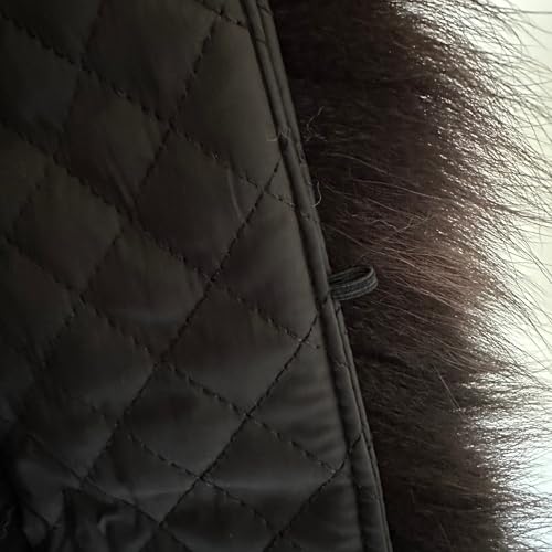 Brown Men Collar for coat or parka for hood 75 cm3