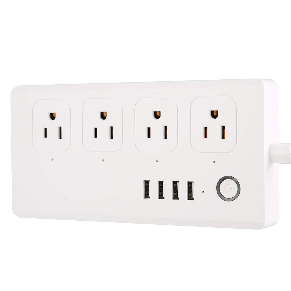 WiFi Smart Socket US 120V WiFi Smart Plug and Home IFTTT Outlet Power Strip with 4 USB Support — view 7