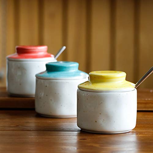 Pot assaisonnement céramique maison créative pour stopper l'humidité du sel