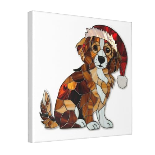 Impresión de perro navideño Woshuwo: llena tu salón de magia invernal