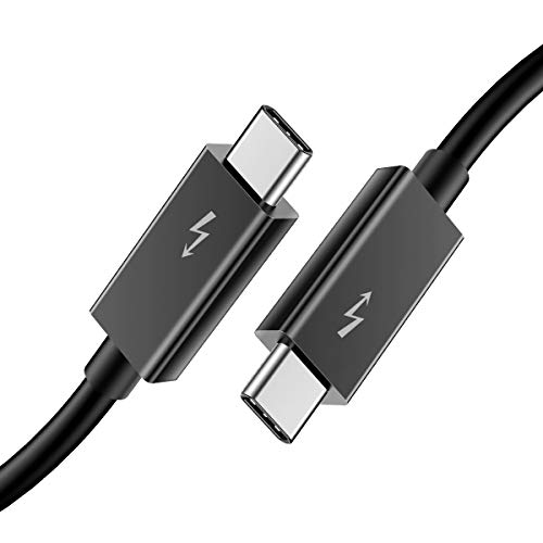 Thunderbolt 3 Cable (6.6ft/2M) 100W Charge.20Gbps. 5K@60Hz (USB-C to USB-C) Type-C Compatible