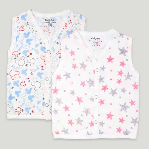 Image of Kidbea Extra Soft Mulmul Cotton Jhabla Cloth for New Born Baby Set