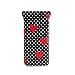 susiyo Polka Dot Valentine Hearts Glasses Case Portable Microfiber PU Leather Soft Sunglasses Bag Eyeglasses Pouch Holder Squeeze Top for Women Men